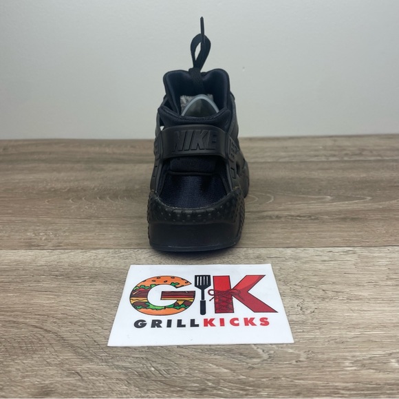 Nike Huarache Run GS Big Kids 654275-016 Black Running Shoes Youth Sizes - Picture 2 of 5